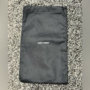 Saint Laurent black dust bag for long wallet
